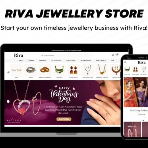 Riva: Complete Premium Jewelry eCommerce Website Solution